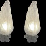 Murano Glass Table Lamps Set of 2