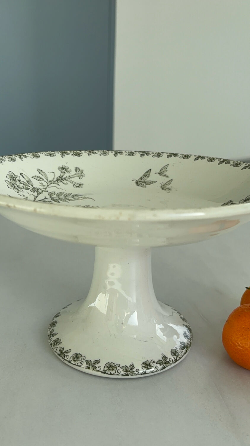 French ironstone fruit bowl, St Amand, Denise model