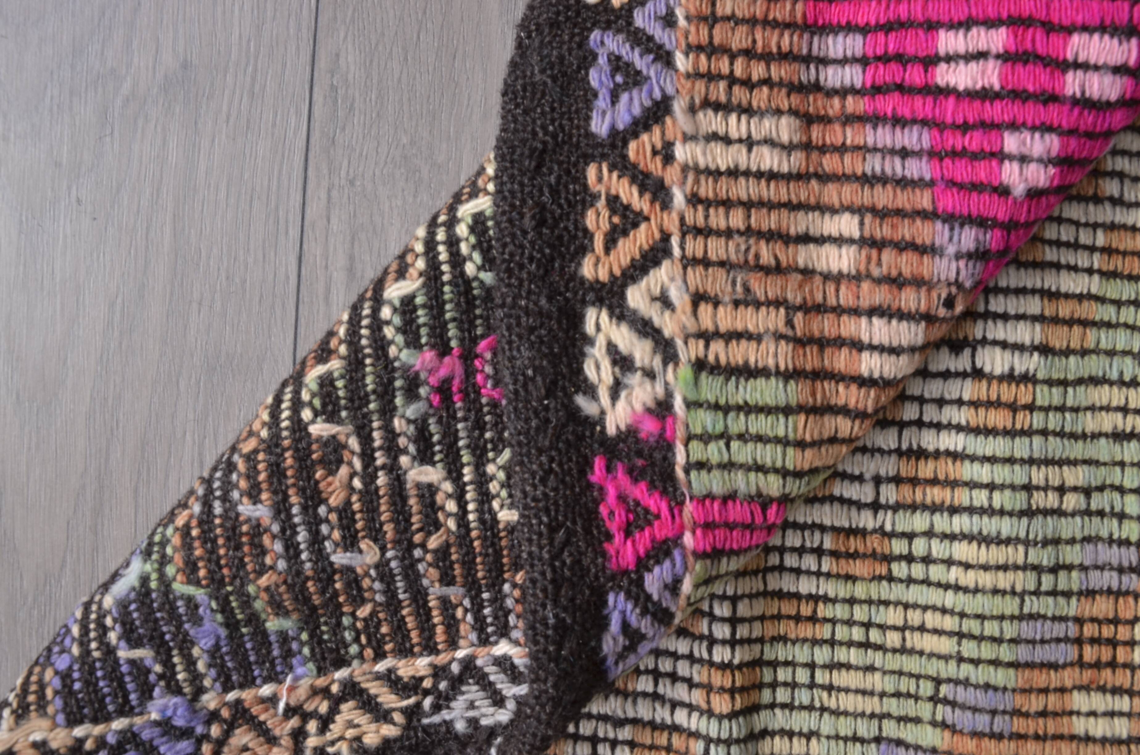 Oushak Colourful Handwoven Kilim Rug sku 1892