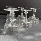 6 Baccarat Champigny champagne glasses