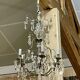 6-light chandelier in bronze and cut crystal from the early 20th century - 1mx50cm