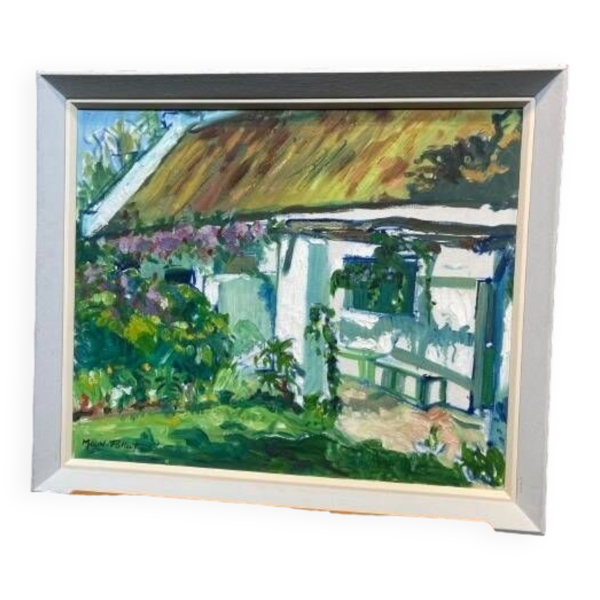 Peinture au couteau signée Moun-Pollat