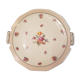 Plat rond Ø26 cm fleurs porcelaine de Limoges