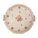 Plat rond Ø26 cm fleurs porcelaine de Limoges