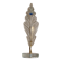 Vintage Murano glass table lamp – leaf-shaped glass with blue details – Italy 1980s