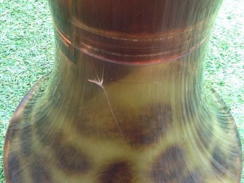 1970s Stool Tam Tam Transparent Leopard print (designer Henry Massonnet)