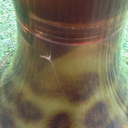 1970s Stool Tam Tam Transparent Leopard print (designer Henry Massonnet)