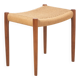 Tabouret Niels O. Møller Modèle 80a en Teck, Danemark des années 1960