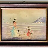 Paintings: Oils on panel - seaside landscapes