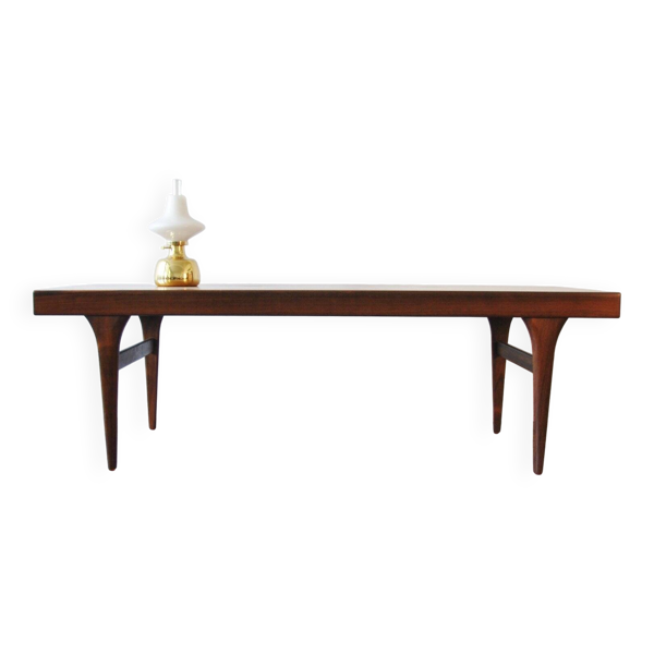 Table basse en palissandre par Johannes Andersen pour CFC Silkeborg, années 1960