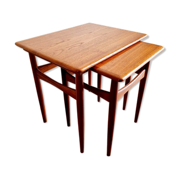 Vintage nesting tables by Kai Kristiansen, 1960s
