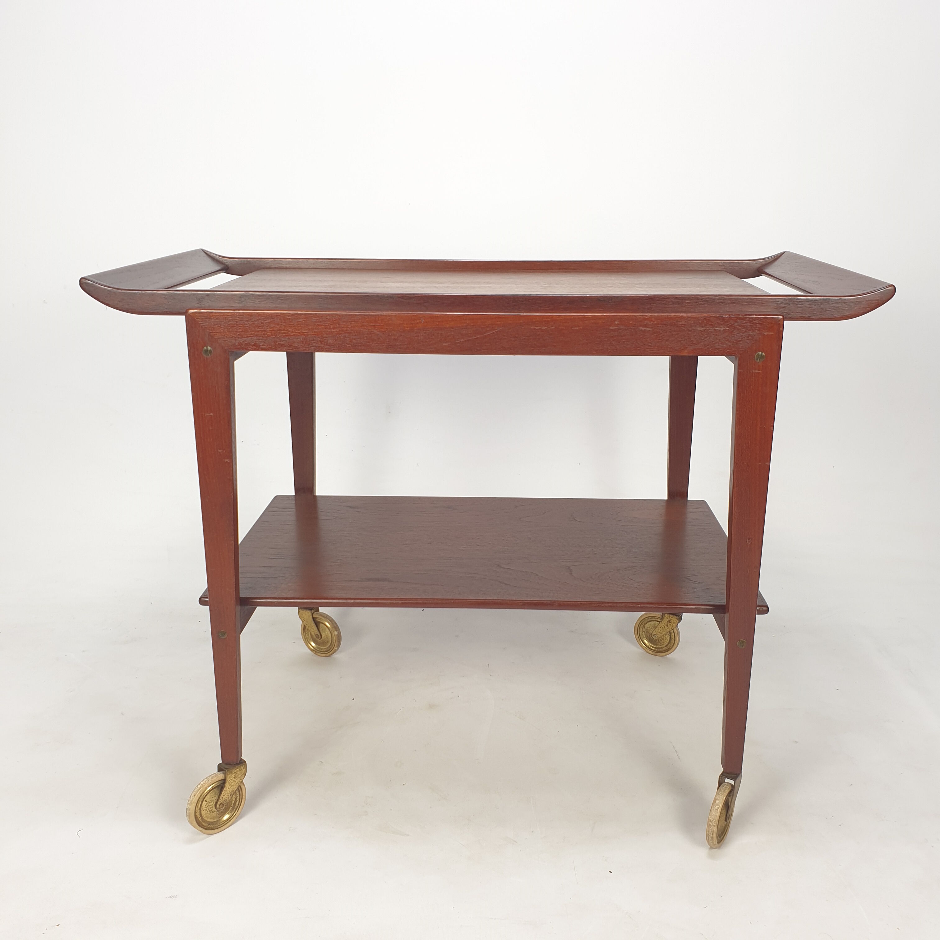 Mid-century italian teak trolley, 1960's