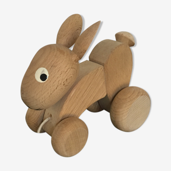 Wooden rabbit to shoot