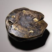 Bronze Candleholder & Bowl by Lothar Klute | Germany 1987