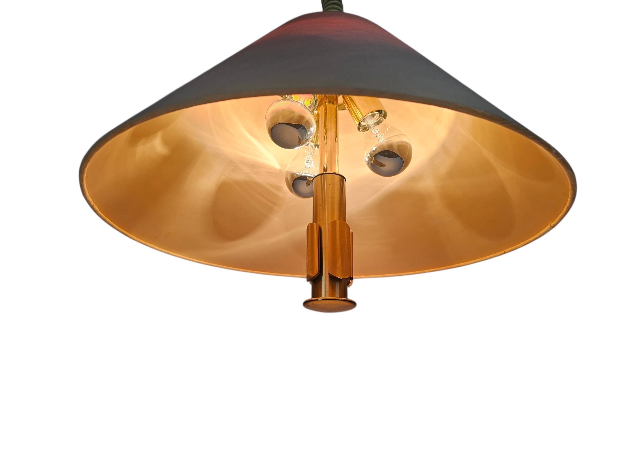 B + M Leuchten - Hollywood Regency style - W-Germany - brass - steel - 80's