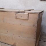 Coffre malle 118x56x54cm ancien en sapin