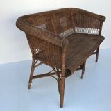 Rattan bench