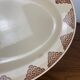 Oval dish "amandinoise", St Amand, geometric pattern, 20th century