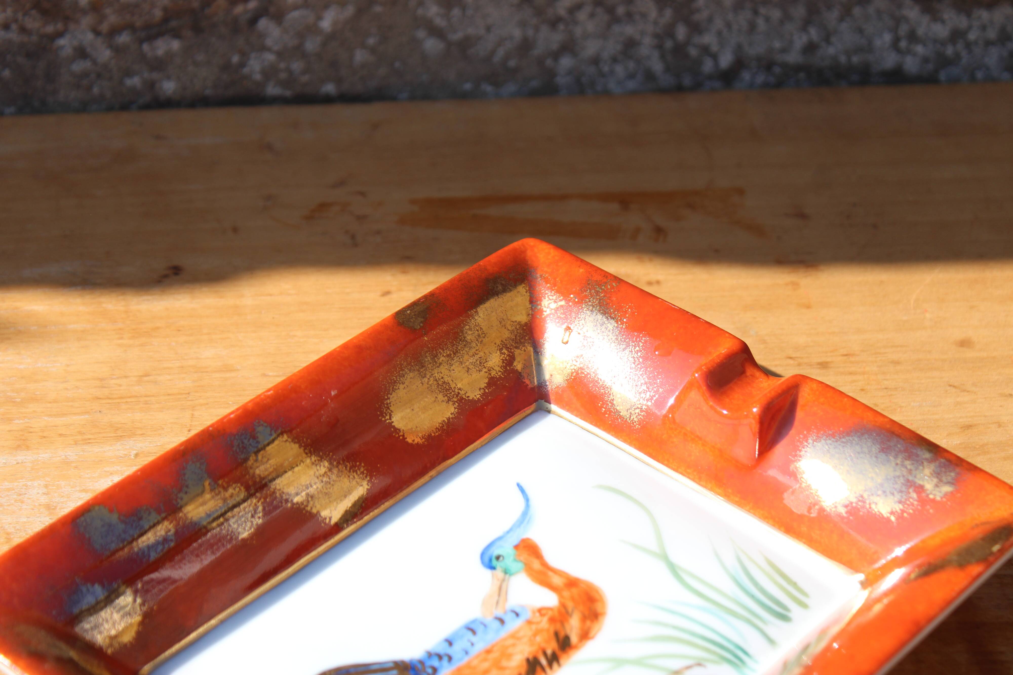 Cendrier / vide-poche Limoges peint à la main – Harambure Réillé