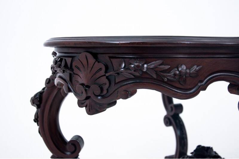 Rococo mahogany table, France, circa 1870.