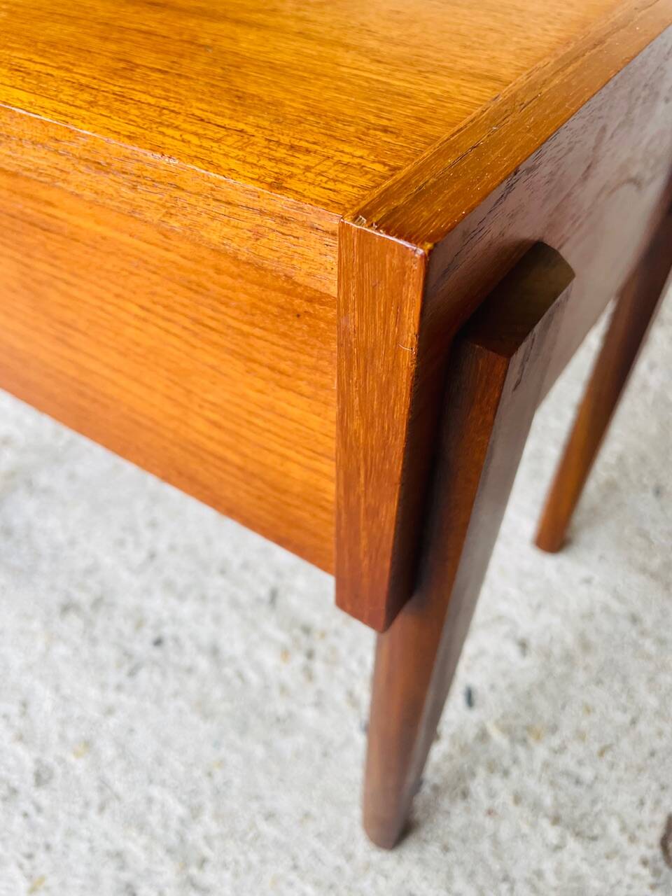 Vintage Scandinavian teak bedside table circa 1960's