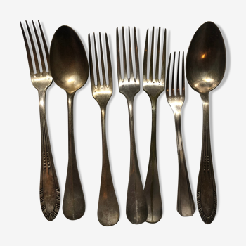 Fourchettes métal argenté