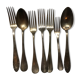 Silver metal forks