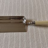 Old silver metal crumb tray