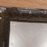 Mercury mirror napoleon iii era, circa 1860 30x36cm