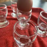 Coquetiers en verre transparent
