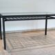 Glass and black metal table – sleek and contemporary design