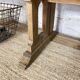 Large oak church pew