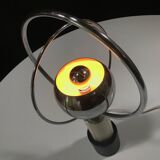 Vintage Table Lamp • Rings • Steel/Wood • Space Age • 1970