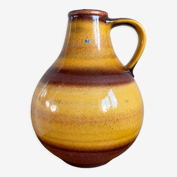 Fritz van Daalen 4736-35 Fat-Lava Vase, Vintage Mid-Century Ceramic Vase from West Germany