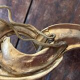 Set of 5 pairs of Louis XV style gilt bronze wall lights + bulbs