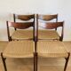 Suite of 4 Scandinavian chairs rosewood - Glyngøre Stolefabrik vintage 60s