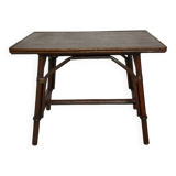Rattan side table