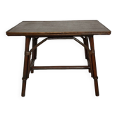 Rattan side table