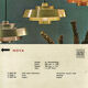 Hanging lamp Nova Brass Jo Hammerborg for Fog & Morup