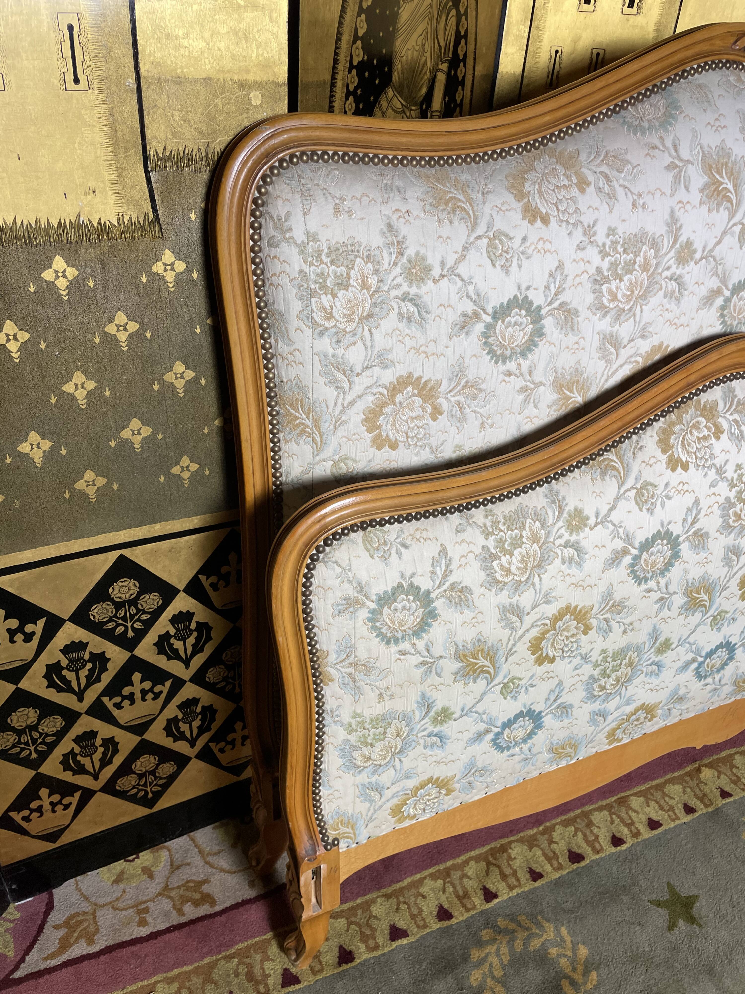 Upholstered bed in Louis XV style