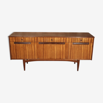 Teak and zebrano sideboard