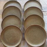 Lot of 8 flat sandstone plates