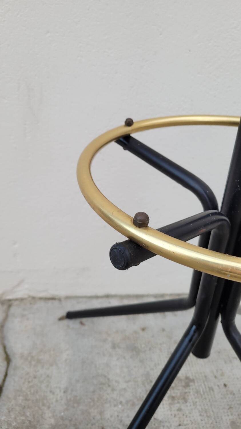 Vintage Parrot Coat Rack with balls 1950s design