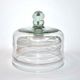 Old cheese bell in green blown glass - Vintage Globe display 19cm