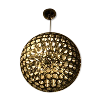 Lumière en suspension métal argent
