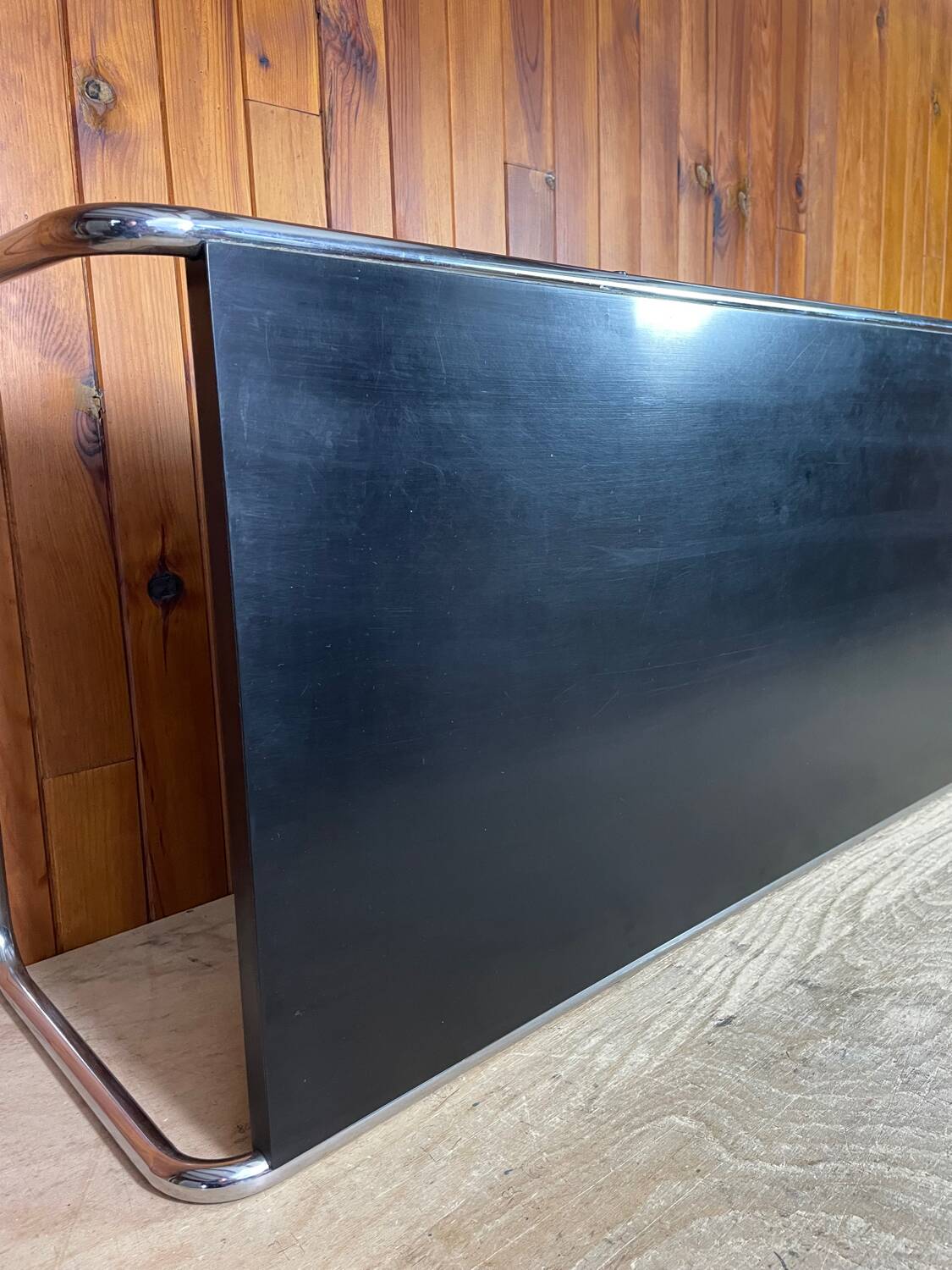 Laccio coffee table by Marcel Breuer, Gavina edition, 1950/60 (label)