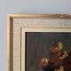 Acrylic painting on cardboard still life bohemian countryside decoration
