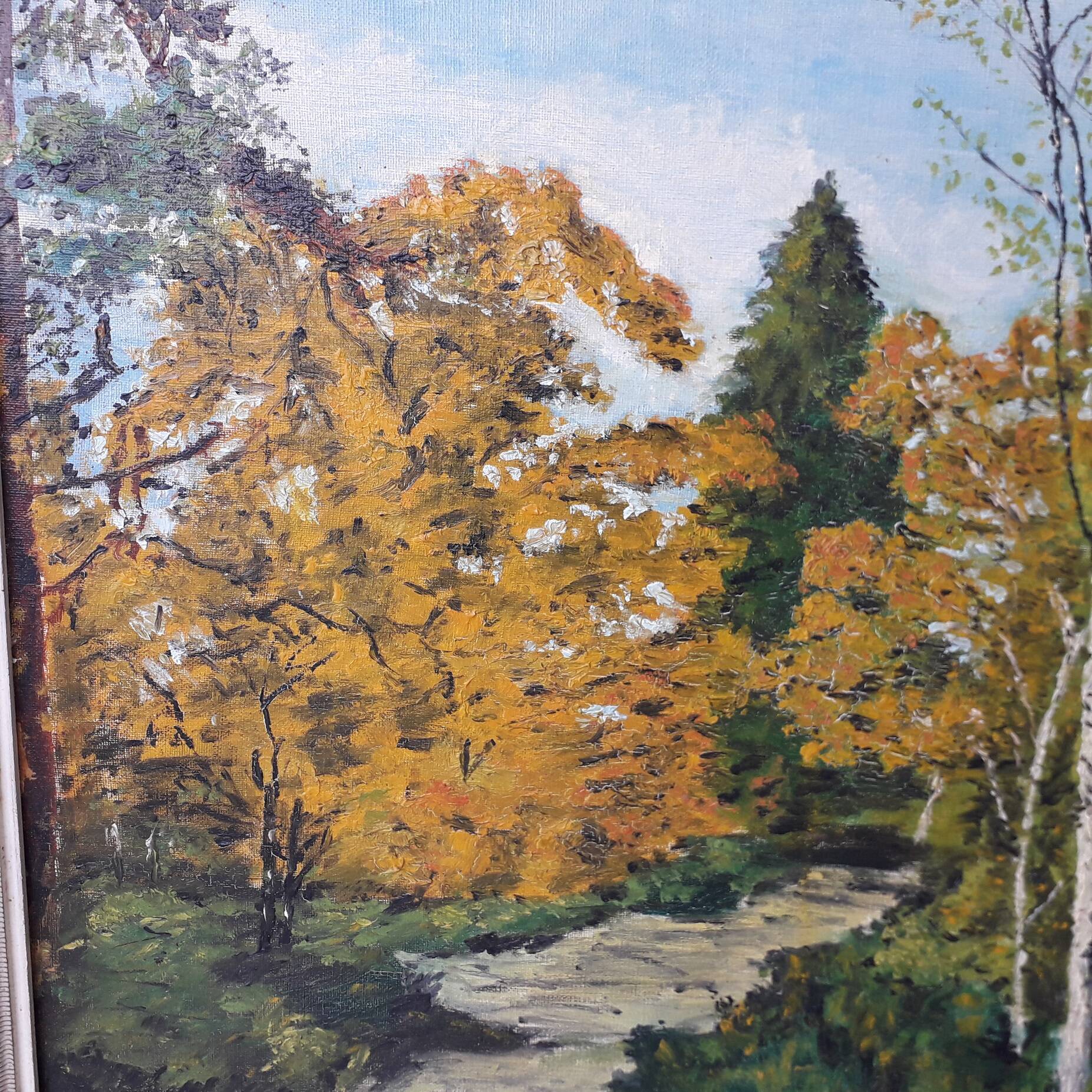 Tableau peinture huile sur toile