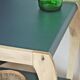 Art Deco trolley 50s wood and petrol blue