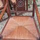 6 chaises et deux fauteuils brutaliste